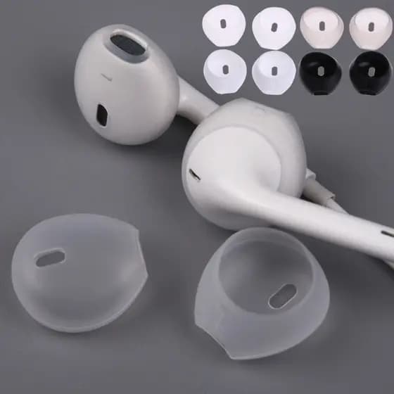 1 Par De Pontas De Silicone Para Fones De Ouvido