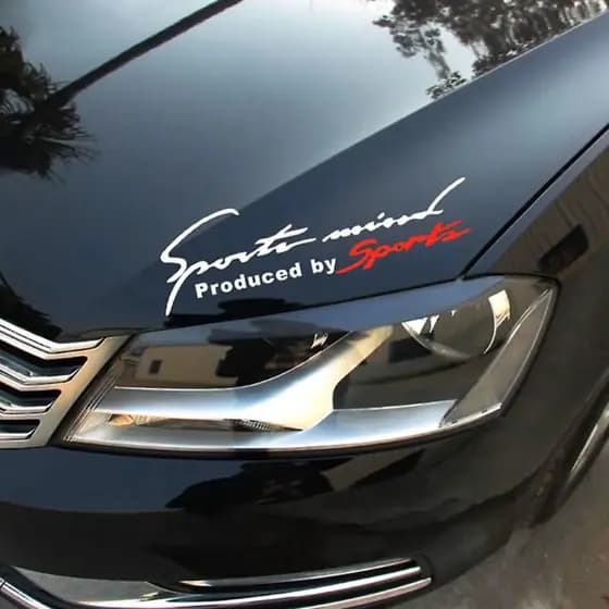 Automotivo Gráfico /   de Vinil com Letras/Preto/Vermelho / Decalque de Carro de Corrida de 19cm7cm
