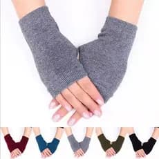 (Mulheres Homens Inverno Malha De Lã Luvas Quentes) (Meninas Homens Moda Luvas Sem Dedos Esportes Para Ciclismo Ao Ar Livre,Motor Des @ @ Lu @ @ Mb @ @ Rantes)