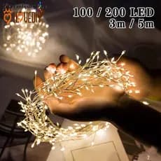 Festa De Aniversário De Casamento Decro Acessórios De Natal Fada LED Luzes De Cordas Árvore Paredes Quarto Pendurado Ornamento Firecracker Starburst Lâmpadas Produtos Carregamento USB