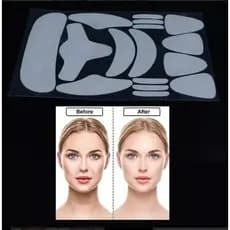 Mascara Adesiva Antirrugas Silicone Para o Rosto com 16 Peças