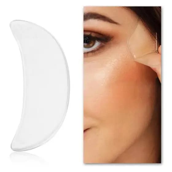 Kit 2 Adesivos Silicone Anti rugas Ajuda nas Rugas Flacidez Área Dos Olhos
