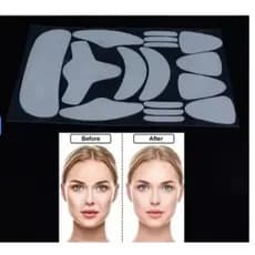 Kits Adesivos Anti Ruga Reutilizáveis Facial Testa Pescoço e Colo