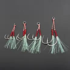 5pçs Isca De Pesca Lento/Jigging/Elenco/Gancho Farpado/Único/Gabarito/Aço Carbono