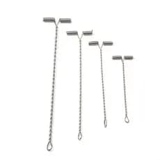 10 Pcs Oceano Balance Rigs Ganchos Braço Fio De Pesca Com T-Em Forma Giratória De Aço Inoxidável 6/8/10/12 Cm Equipamento