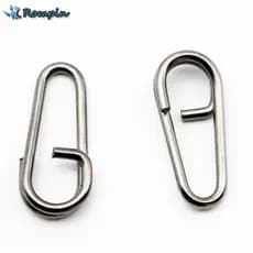 50 Pçs / Lote Aço Inoxidável Dobrado Morto Oval Dividir Anéis Loop Isca Assorted Snap Giratória Conector De Pesca Equipamento De Pesca 16 18 21mm