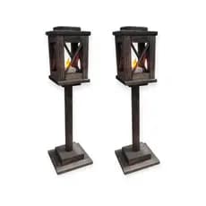 2 Postes Natalino de madeira, enfeite para mesa , decoração festa junina, decoração rústica 38cm