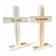 Crucifixo, cruz em madeira para decoração religiosa 20x12 Decoração páscoa