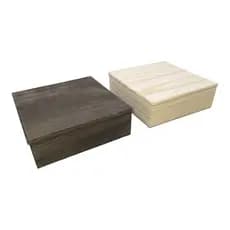 Caixa de Madeira 15x15x5 cm com Tampa