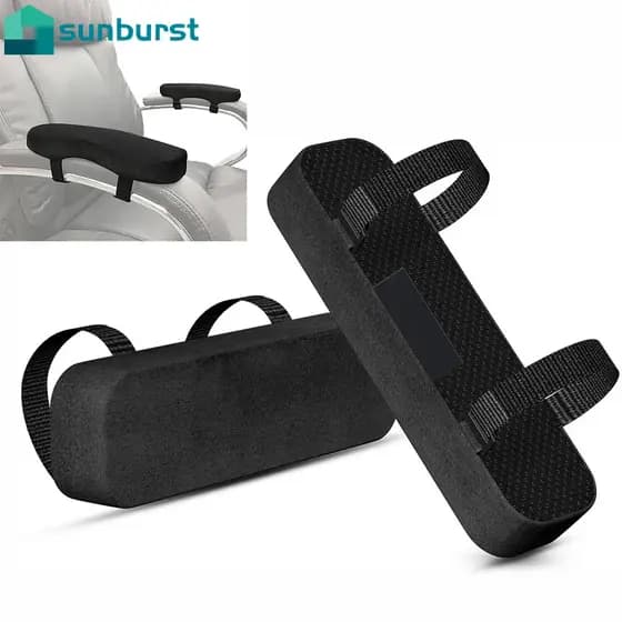 Universal Premium Quality Black Almofada De Esponja Macia Preta De Qualidade/Cotovelo Confortável De Aumento De Espessura Braço De Cadeira Para De Rodas Jogos Em Casa De Escritório