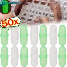 [Home] 50/30/10Pcs Bola De Isca Estendida Luminosa-Caixa De Minhocas Durável-Ferramenta De Pesca Ao Ar Livre-De Plástico