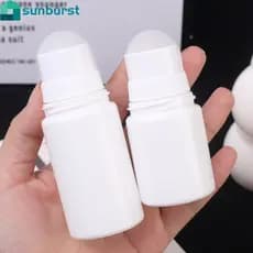 Frasco De Rolo Recarregável De 5-1 Unidade-Vazio De 50ml-Branco Reutilizável-Para Óleo Essencial De Desodorante Diy-À Pr