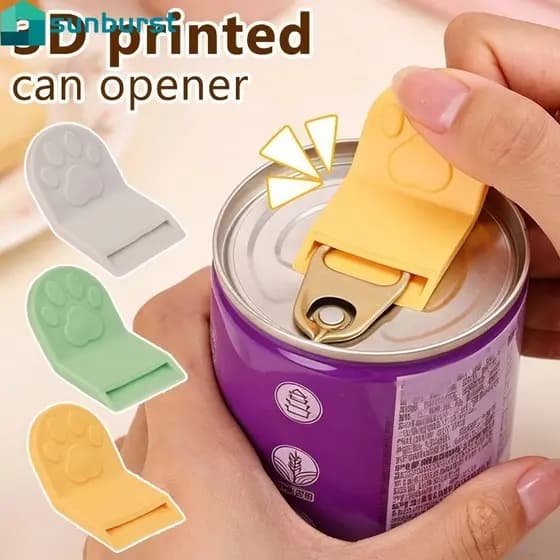 [Casa] Abridor De Latas De Alimentos De 20-5 Unidades-Formato De Garra De Gato-Para Enlatados Cães E Gatos-Proteger Unha
