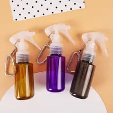 60 ml De Viagem Frasco De Spray Recarregáveis Com Chaveiro Fivela / Pequeno Sanitzer Mão Frasco De Spray Névoa Fina Garrafas Recipiente