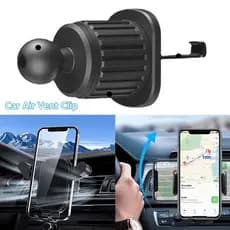 Universal Carro Suporte De Respiro De Ar Montagem De 17mm Base De Cabeça De Bola Celular Para Ajuste Do Gancho De Saída Acessórios