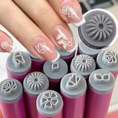 Caneta De Vedação De Unhas DIY-Desenho De Pintura De Flores Graffiti Com Padrão De Borboleta-Carimbo De Silicone-Ferrame