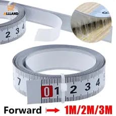 1/2/3M Fita Métrica Auto-Adesiva De Medição/De Aço Carbono Durável/Régua Escala Miter Track