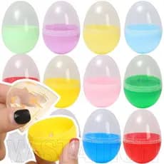 50/30/10 Unidades Ovos De Páscoa Coloridos Transparentes-Ovo Torcido-Pintura DIY-Doces Lanches Presentes-Suprimentos Par