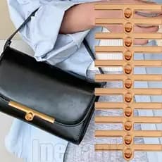 Fechaduras Giratórias Com Fecho De Metal Para Bolsa De 4 Unidades-Fivelas De Vintage DIY-Trava De Couro De Tira Longa-Fi