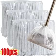 Capa Descartável Contra Poeira De Vassoura 100/50 Unidades-Ferramenta De Limpeza De Carpetes Domésticos-De Tecido Não Ab