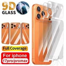 4-1 Conjuntos De Filmes Traseiros De Telefone-Para iPhone 17 Pro/Max-HD Transparente , Meia Cobertura-Protetor De Tela T