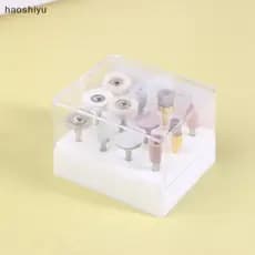 HAO 12 PCS Atualizado Silicone E Escova Cabeça De Moagem Conjunto De Polimento Misto-Alcançar De Alto Brilho Com Pasta B