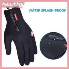 HAO Homens Mulheres Inverno Quente À Prova De Vento D'água Luvas De Tela De Toque Térmica Mittens BR