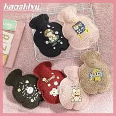 HAO 320ML Garrafa De Água Quente Macia Inverno Mão Mais Bonito Kawaii Para Meninas Portátil Cintura Cama Garrafas Quente