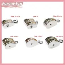 HAO 36/52/75mm Polia De Liga De Zinco De Metal mini Única/Dupla Para diy BR