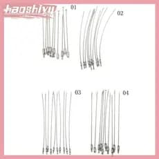 HAO 10 Pcs Moda Caminhadas Ferramenta Fio Chaveiro Cabo Aço Inoxidável 10/15/20cm BR