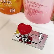 sg Botão De Pressão Do Vaso Sanitário Em Forma De Coração Interruptor Tanque Manicure Ferramenta Salão De Beleza Decoraç