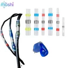 MOSHI 100 Pcs Tubo Termorretrátil À Prova D'água Com Isolamento De Solda Fio Terminal Conector De Anel De Soldagem BR