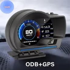 MOSHI Universal OBD2 E GPS Medidor De Sistemas Duplos Velocímetro Head Up Display Muti-Função Temperatura Da Água Turbo