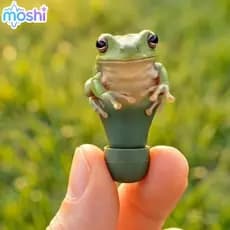MOSHI Sapo Modelado Fones De Ouvido Amplapatibilidade Ajuste Verde Bonito Design Fone Para Uso Diário Presentes Do Festi