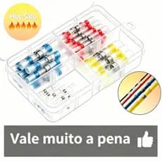 MOSHI 50 Peças Manga De Solda À Prova D'água Conector De terminal De Fio De Tubo Termorretrátil 4 Tamanhos BR