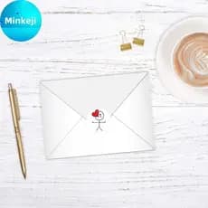 Milleji 500 Peças Etiquetas De Amor Para O Dia Dos Namorados Casamento , Feriado , Presente , Decoração , Envelope , Ved