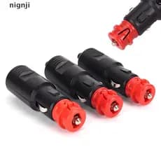 nignji 12V-24V Conector De Isqueiro Para Carro Tomada De Energia Adaptador Macho Imperdível