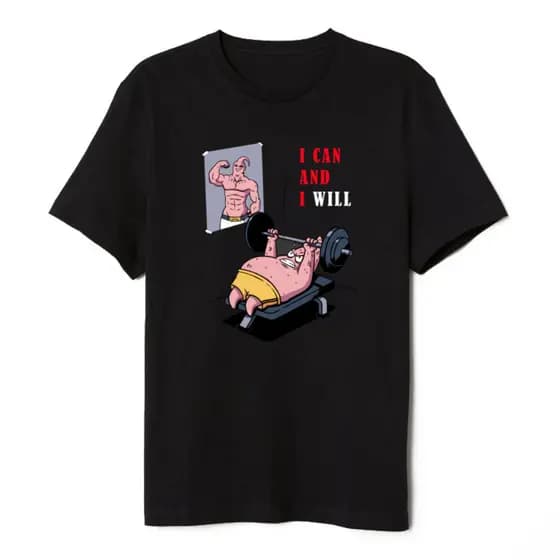 Camiseta Camisa Motivação para Academia Unissex Premium 100% Algodão Camisa de treino