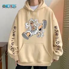 Blusa Moletom One Piece Monkey D Luffy Nika Gear 5 Unissex Agasalho De Algodão