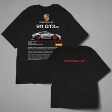 Camiseta Camisa Porsche 911 Frente e Costas 100% Algodão unissex