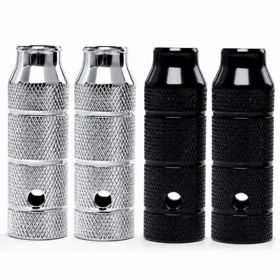 Pedaleira Apoio De Pé Grande Em Aço Carbono Resistente Forte Trolhão Cromado Para Bicicleta BMX Freeride Dirt Jump