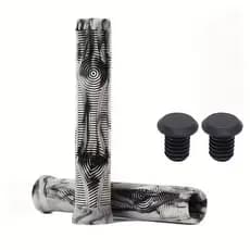 Manopla Branca Silicone GTA Modelo Gios 165mm Macia Resistente Bicicleta Bike MTB Grau DH Freeride