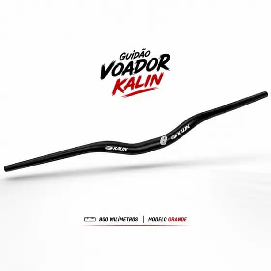 Guidão de Bicicleta Voador Kalin Aço Reforçado 31.8 - 800mm Original Resistente Manobra Bicicleta Bike MTB Freeride Grau