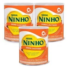Kit 3 Ninho Zero Lactose Forti+ Lata 380g