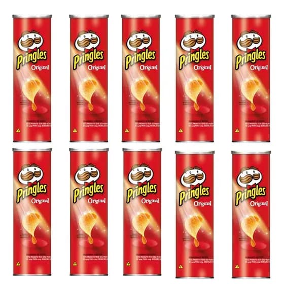 Kit 12 Unidades Batatas Pringles Original Crisps 114g - Super Oferta