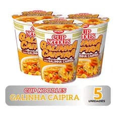 Macarrão Instantâneo Galinha Caipira Cup Noodles Copo/5 Unid