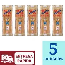 Macarrão Cristal Sêmola Integral Espaguete 500g Kit 5