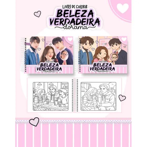 Livro de Colorir "Beleza Verdadeira" - Para Fãs do Dorama! 🌟