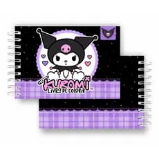 Livro Para Colorir Kuromi 50 Imagens Capa Dura
