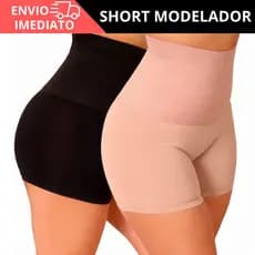Short Cinta Modeladora Bermuda Feminino Modelador Alta Compressão Reduz Medidas Cinta Pós Parto